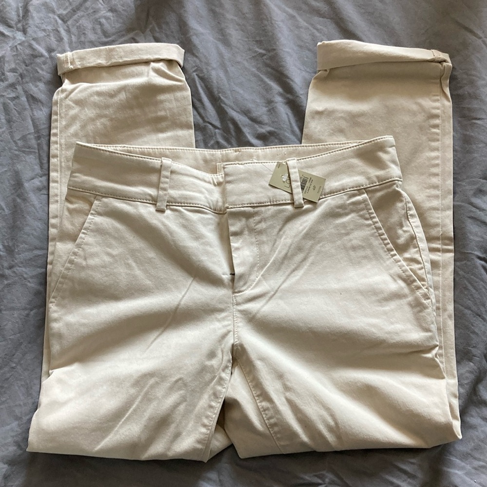 Loft beige capri pants